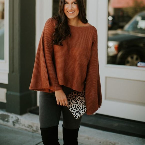 Flare Sleeve Sweater - Picture 2 of 12